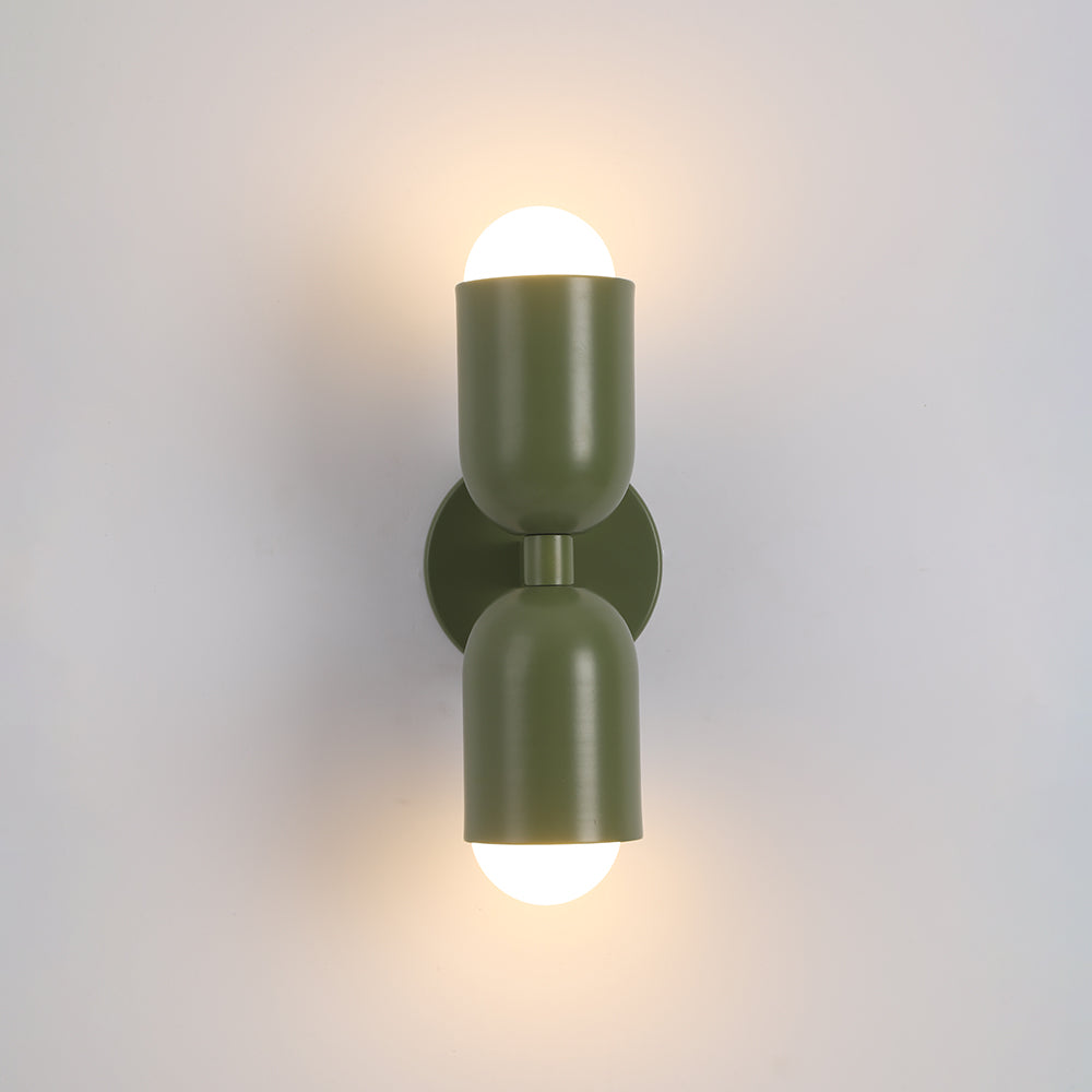 Aria Wandleuchte 2 Flamming Modern LED Schwarz Innen/Flur