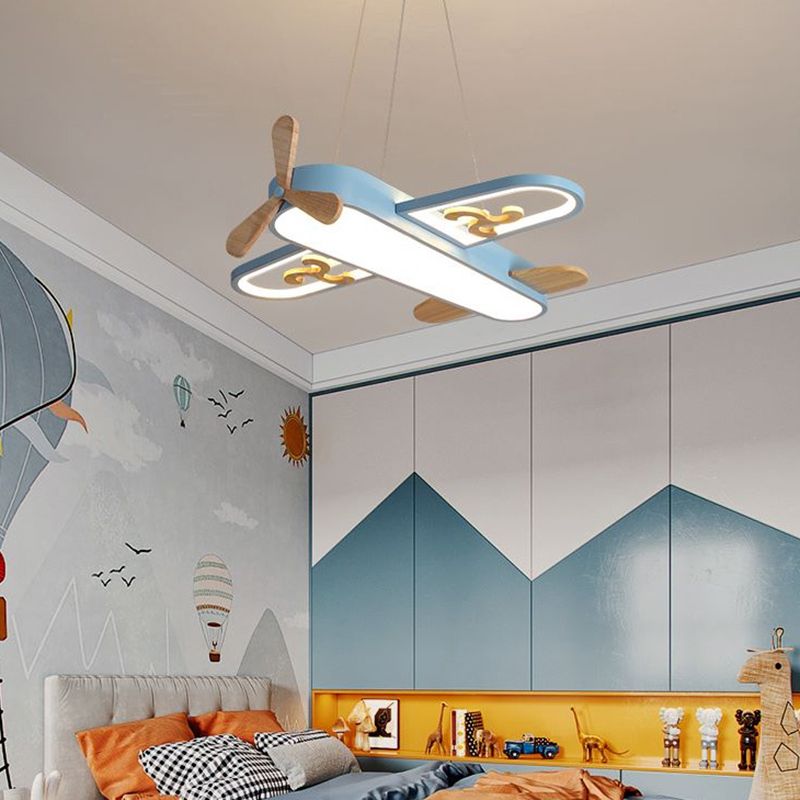 Arisha Modern Flugzeug Pendelleuchte Gelb/Blau Kinderzimmer