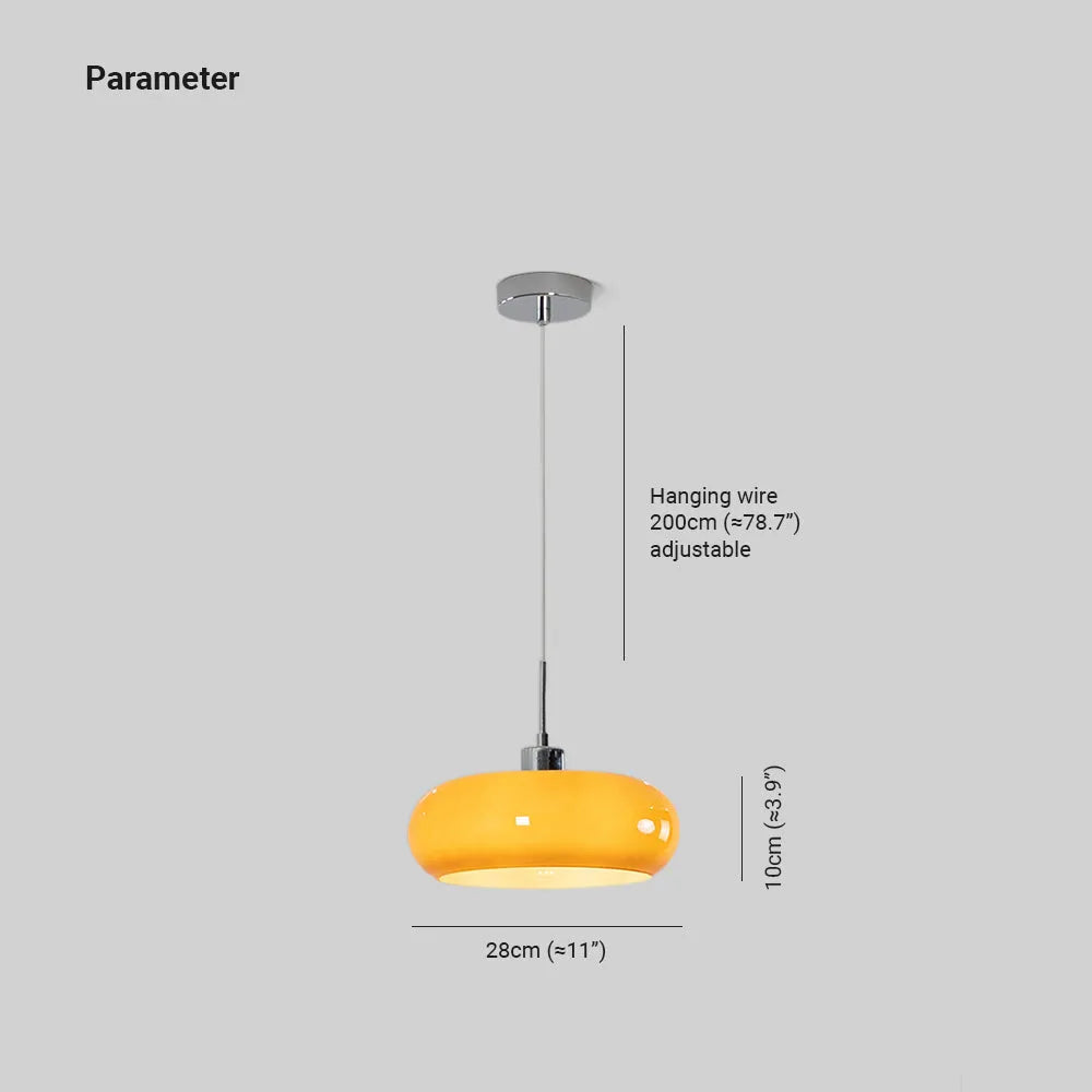 Aria Modern LED Pendelleuchte Weiß Glas Schlaf/Wohnzimmer