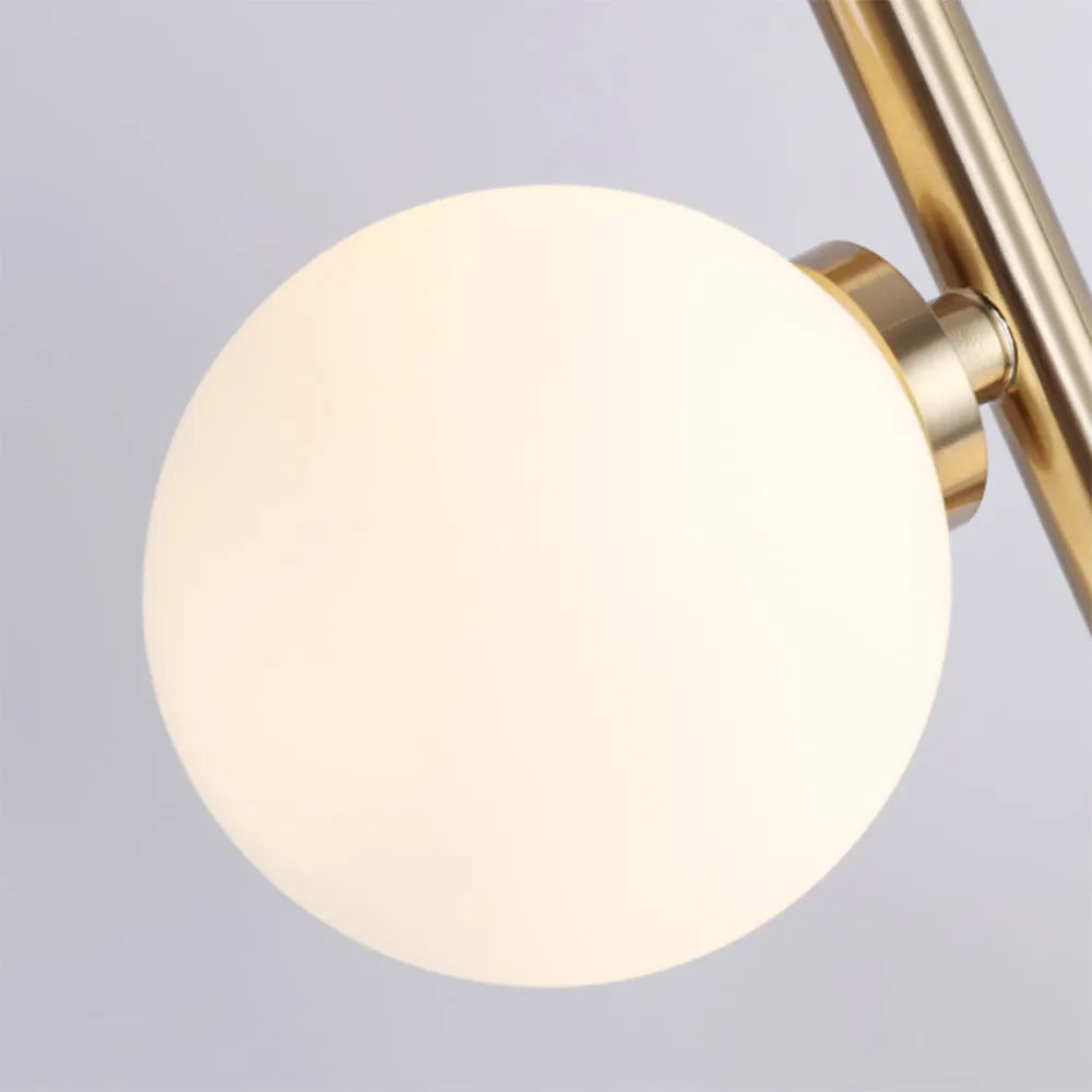 Valentina Stehlampe Glas Weiß&Warm Wohn&Schlaf&Esszimme 9 Köpfe Design LED
