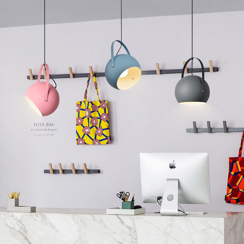 Aria Kugel LED Pendelleuchte Gelb/Blau/Grau Esszimmer