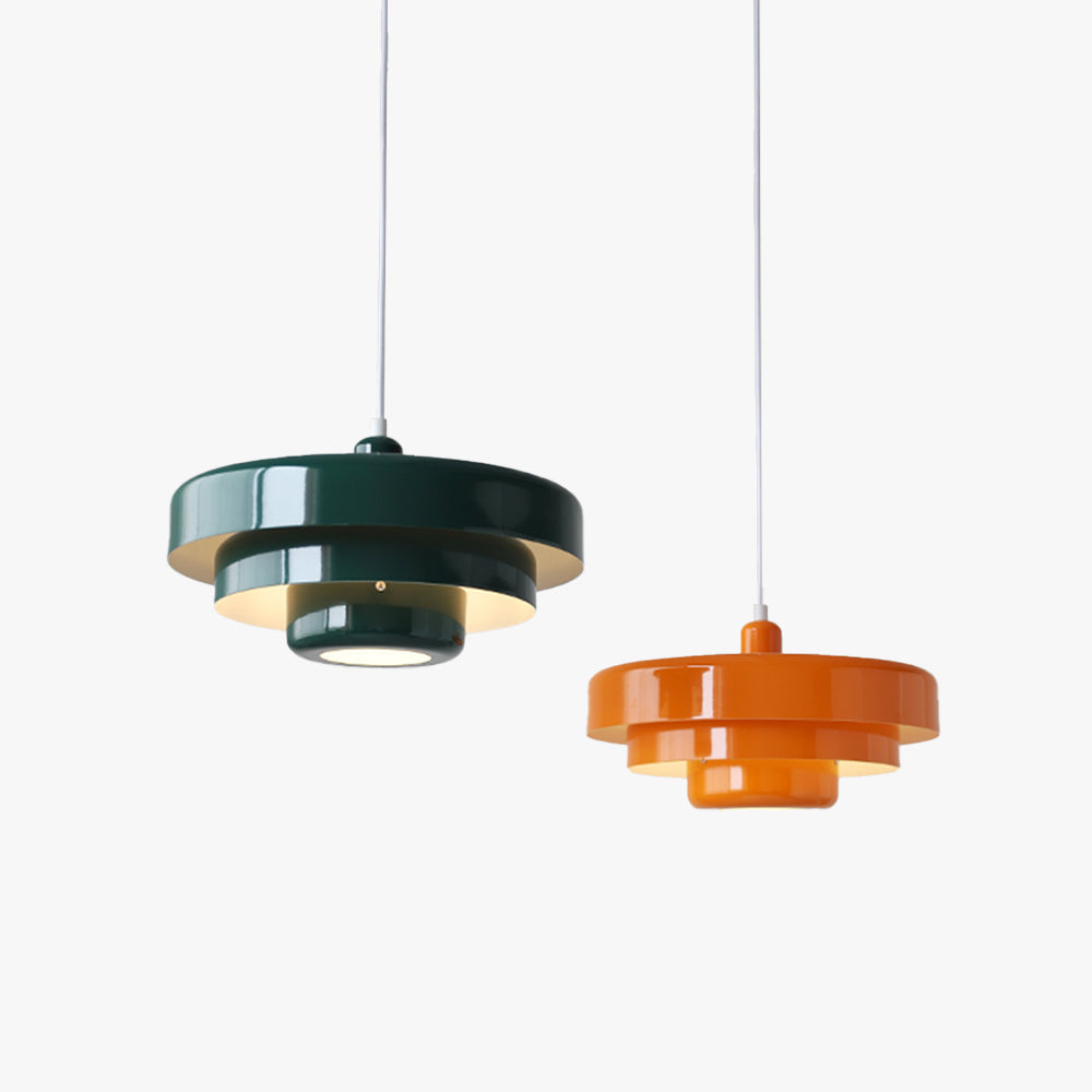 Aria Pendelleuchte Orange/Grün/Weiß Modern LED Wohnzimmer