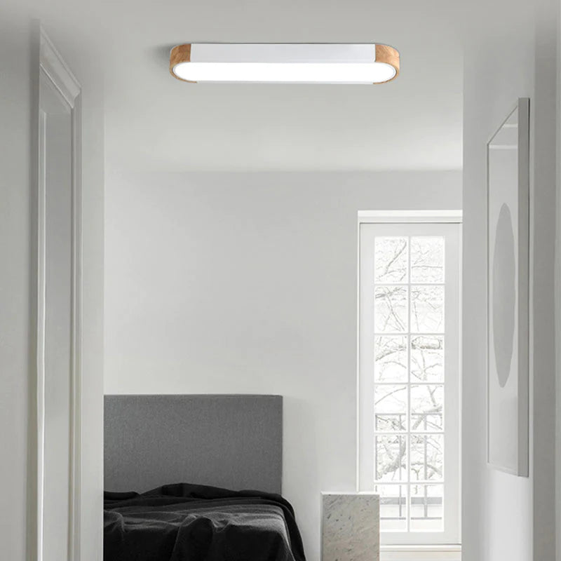 Arisha Modern LED Deckenleuchte, Ring, 3 Farben,Holz/Acryl, Wohnzimmer