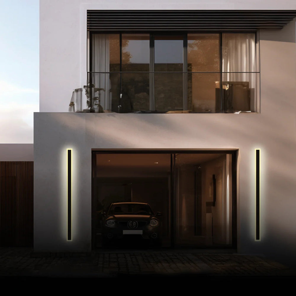 Arisha Modern LED Außenwandleuchte Schwarz Metall Garten/Balkon