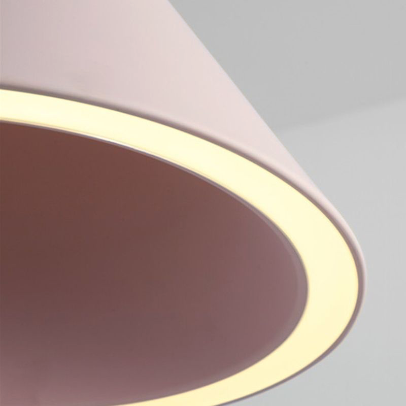 Valentina Minimalistische LED Pendelleuchte Weiß/Schwarz Schlafzimmer Acryl