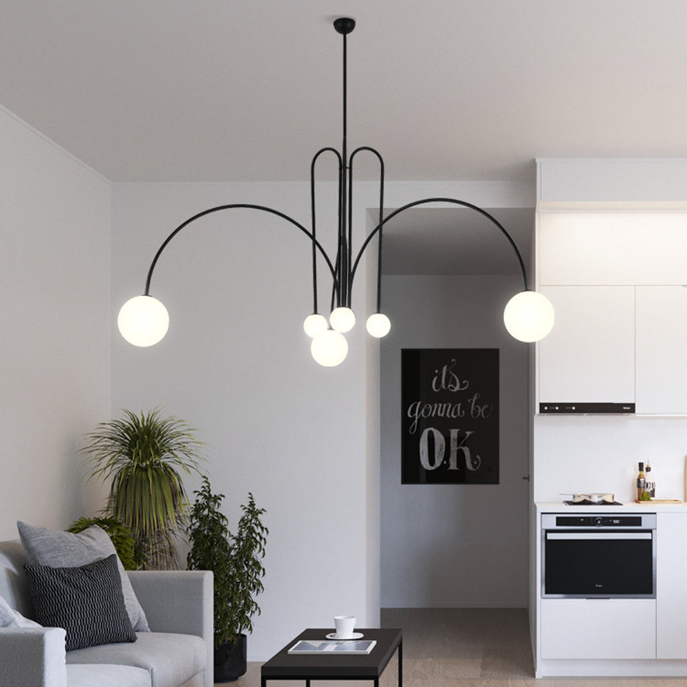 Arisha Modern LED Pendelleuchte Schwalz/Gold/Rose Esstisch/Schlaf/Wohnzimmer