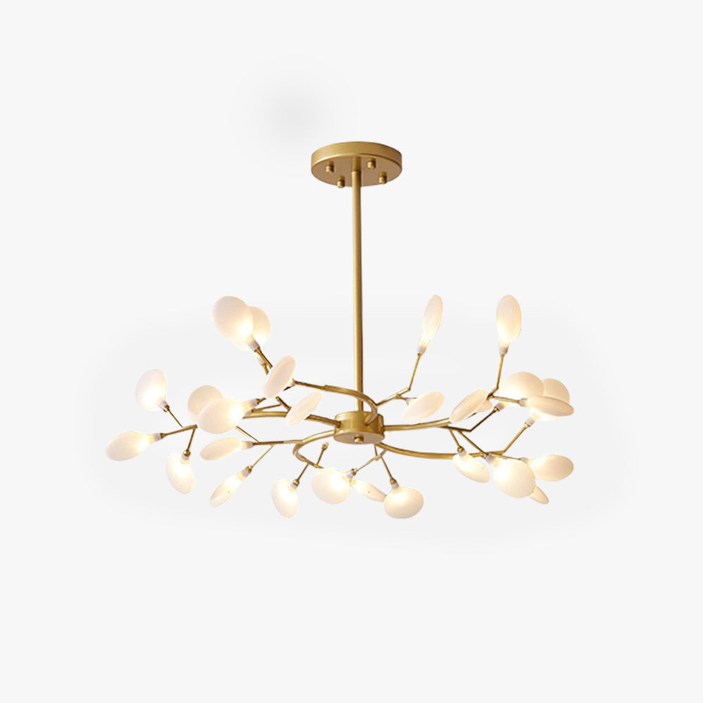 Olivia LED Pendelleuchte Schwarz/Gold Metall Acryl