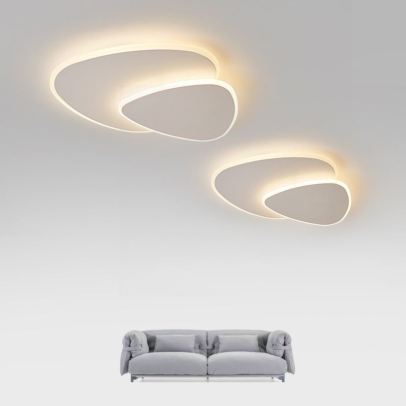 Arisha Modern Deckenleuchte Weiß Wohn/Schlafzimmer Metall Acryl