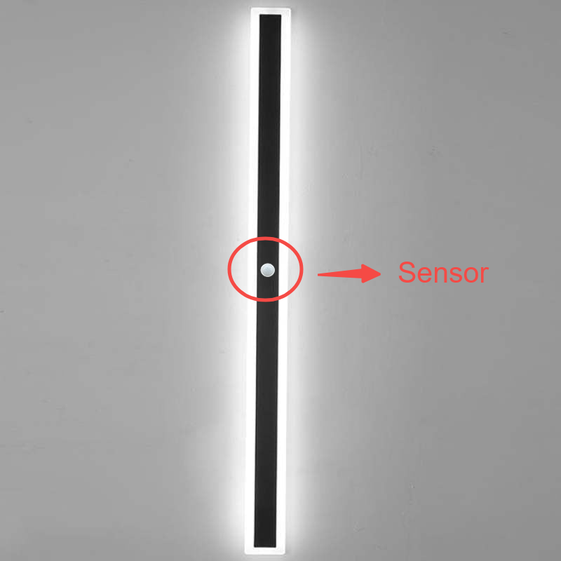 Arisha Modern LED Außenwandleuchte Schwarz Metall Garten/Balkon