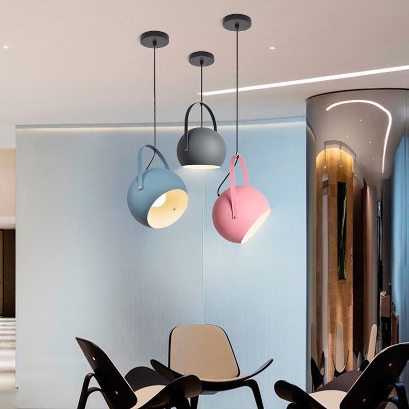 Aria  Kugel LED Pendelleuchte Gelb/Blau/Grau Esszimmer