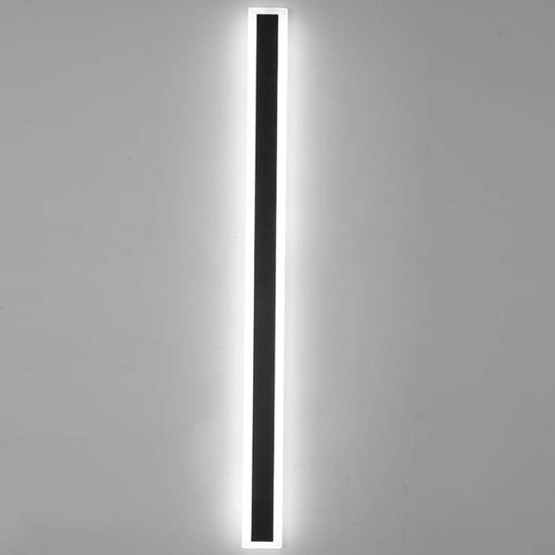 Arisha Modern LED Außenwandleuchte Schwarz Metall Garten/Balkon