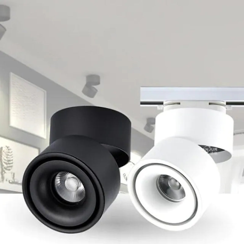 Aim Modern LED Deckenleuchte Schwarz/Weiß Metall Wohnzimmer/Korridor