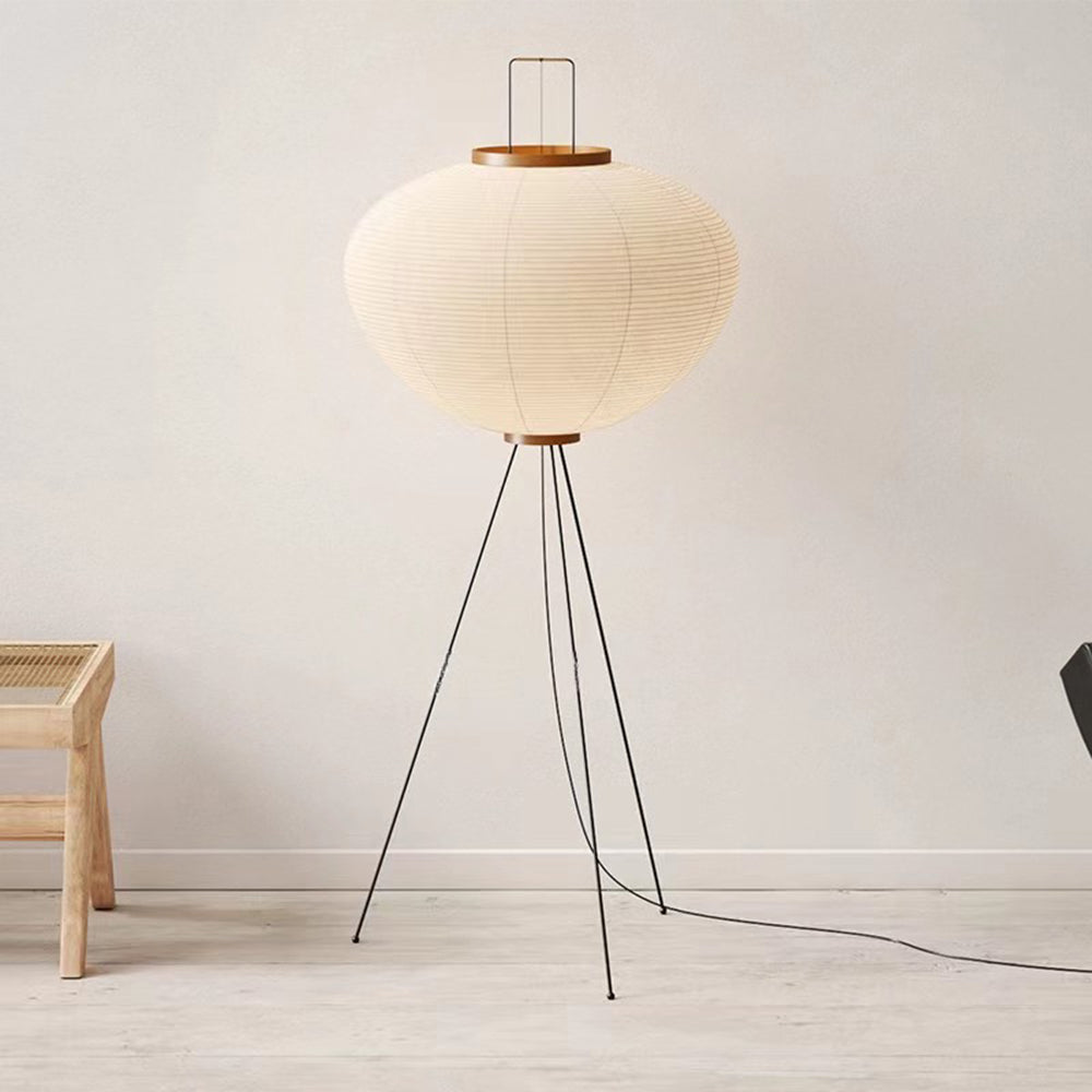 Ritta Minimalistische LED Stehleuchte Weiß Schlaf/Esszimmer Metall&Reispapier
