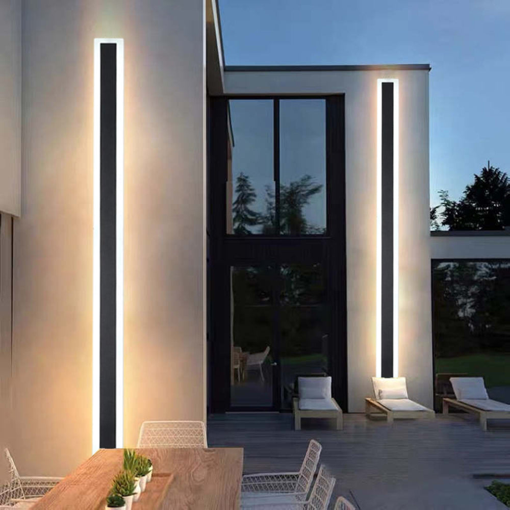 Arisha Modern LED Außenwandleuchte Schwarz Metall Garten/Balkon