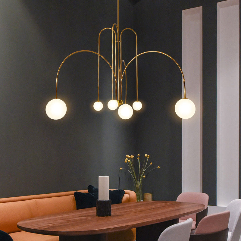 Arisha Modern LED Pendelleuchte Schwalz/Gold/Rose Esstisch/Schlaf/Wohnzimmer