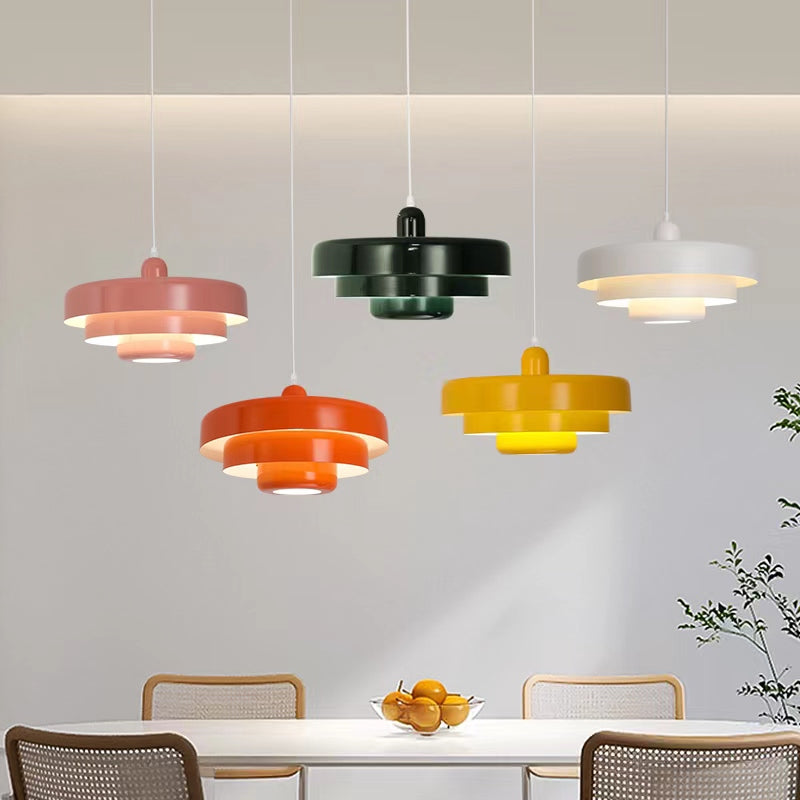 Aria  Pendelleuchte Orange/Grün/Weiß Modern LED  Wohnzimmer