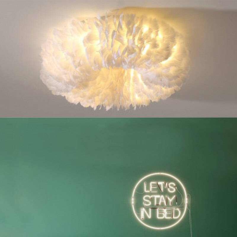 O'Moore Boho LED Deckenleuchte Weiß/Gelb/Grau Metall Schlafzimmer