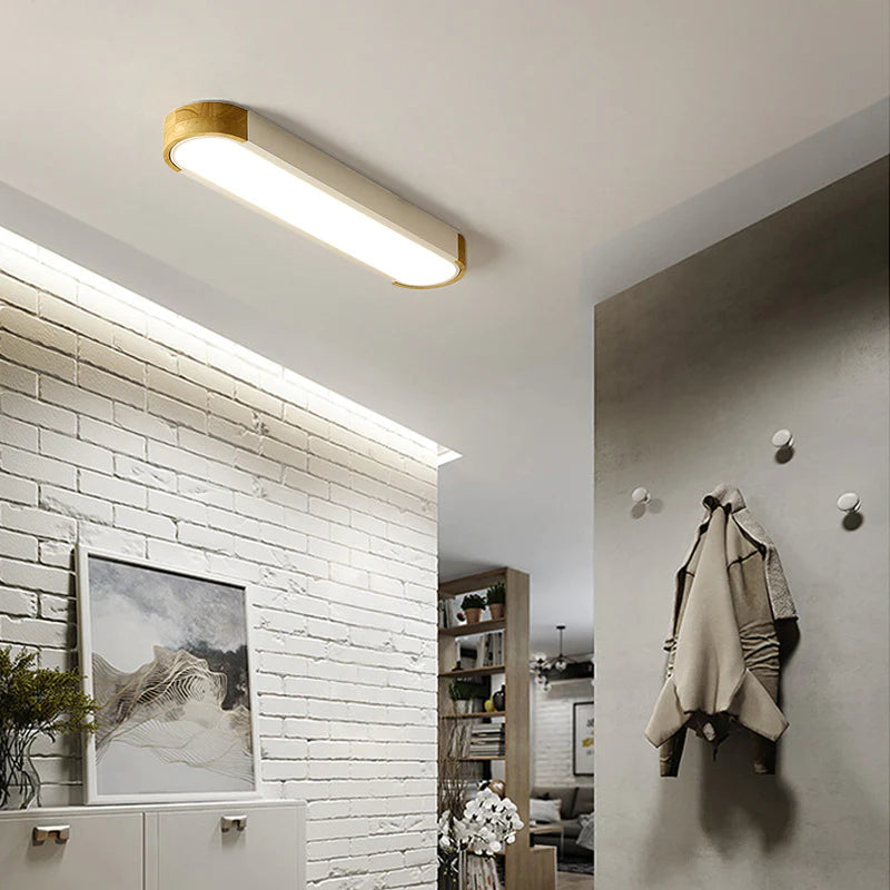Arisha Modern LED Deckenleuchte, Ring, 3 Farben,Holz/Acryl, Wohnzimmer