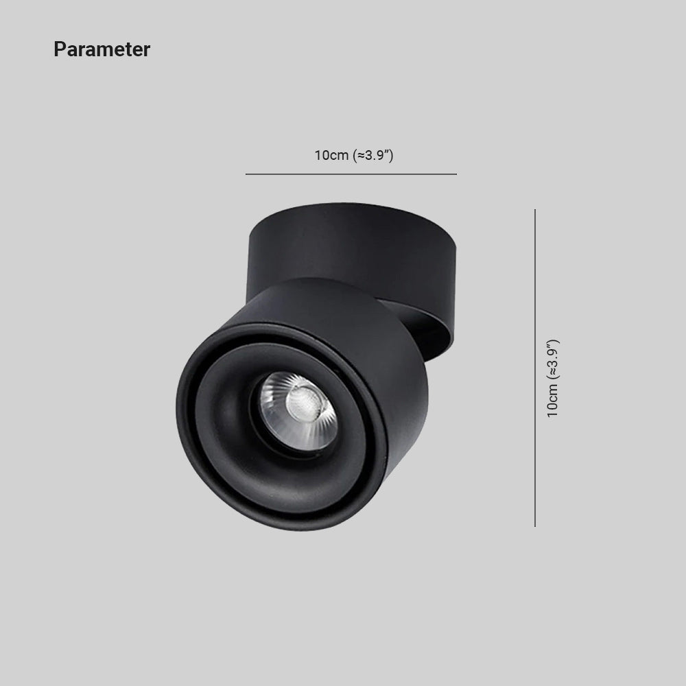 Aim Modern LED Deckenleuchte Schwarz/Weiß Metall Wohnzimmer/Korridor