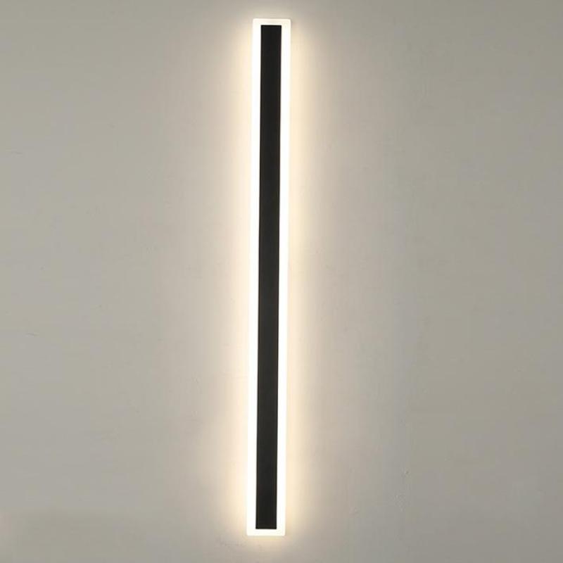 Arisha Modern LED Außenwandleuchte Schwarz Metall Garten/Balkon