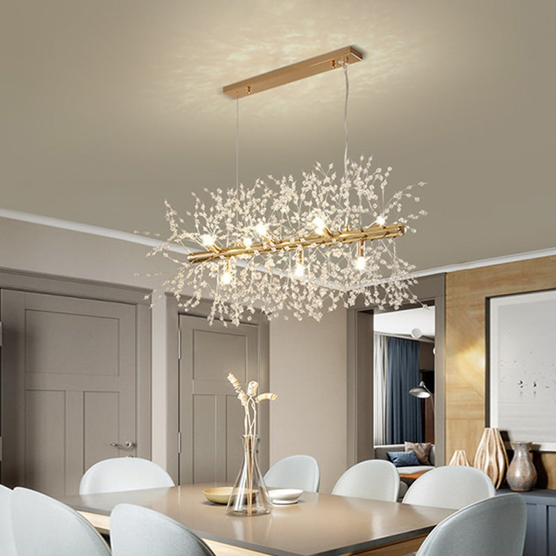 Kristy Pendelleuchte Hängelampe Gold Ess/Wohnzimmer   Modern Design LED