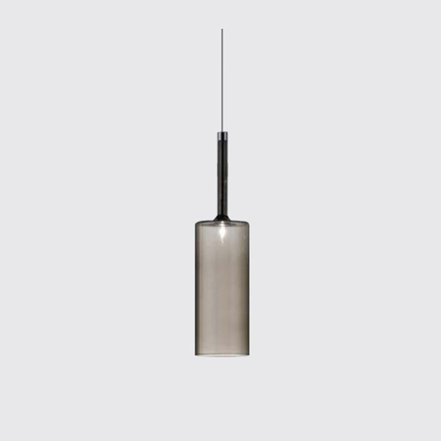 Aria Modern Zylinder LED Pendelleuchte Klar/Rot/Orange/Grau Esstisch Glas