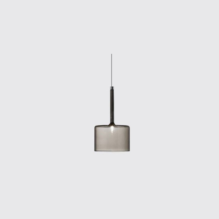 Aria Modern Zylinder LED Pendelleuchte Klar/Rot/Orange/Grau Esstisch Glas