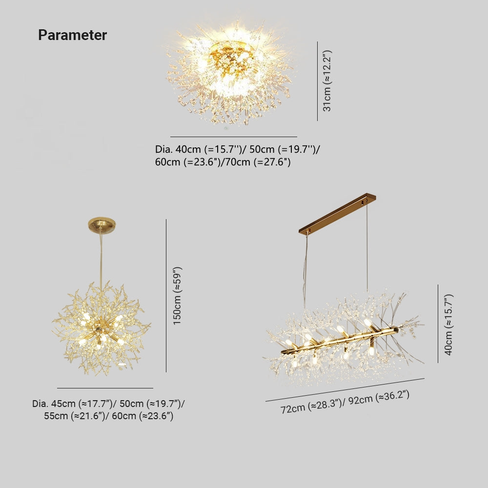 Kristy Pendelleuchte Hängelampe Gold Ess/Wohnzimmer   Modern Design LED