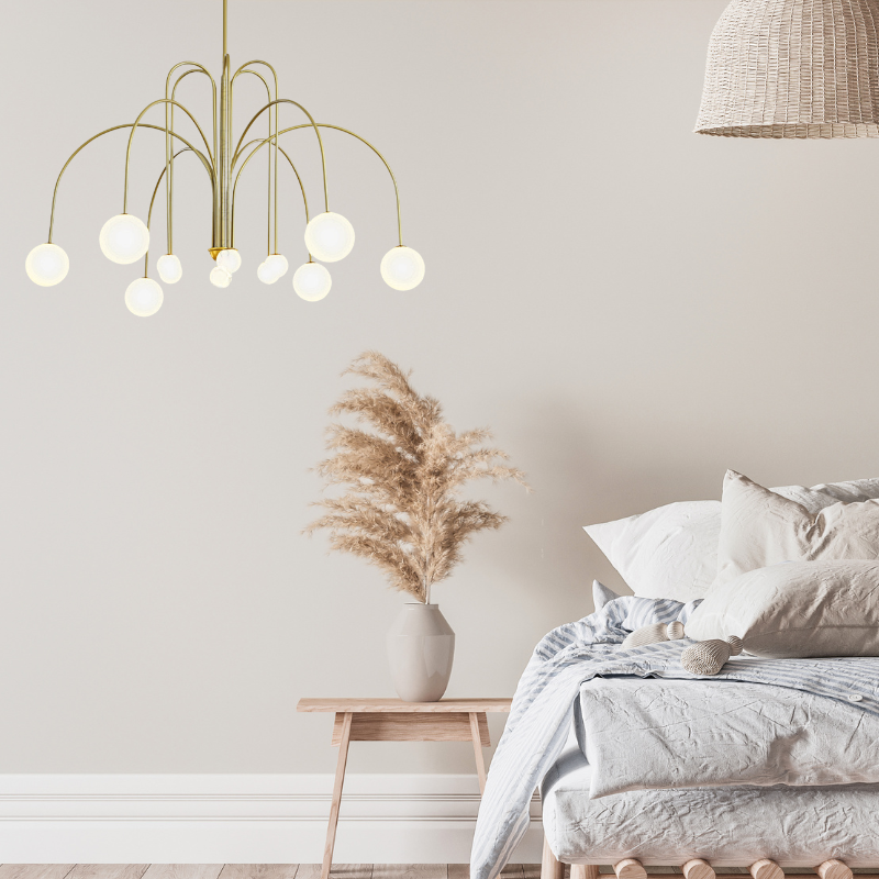 Arisha Modern LED Pendelleuchte Schwalz/Gold/Rose Esstisch/Schlaf/Wohnzimmer